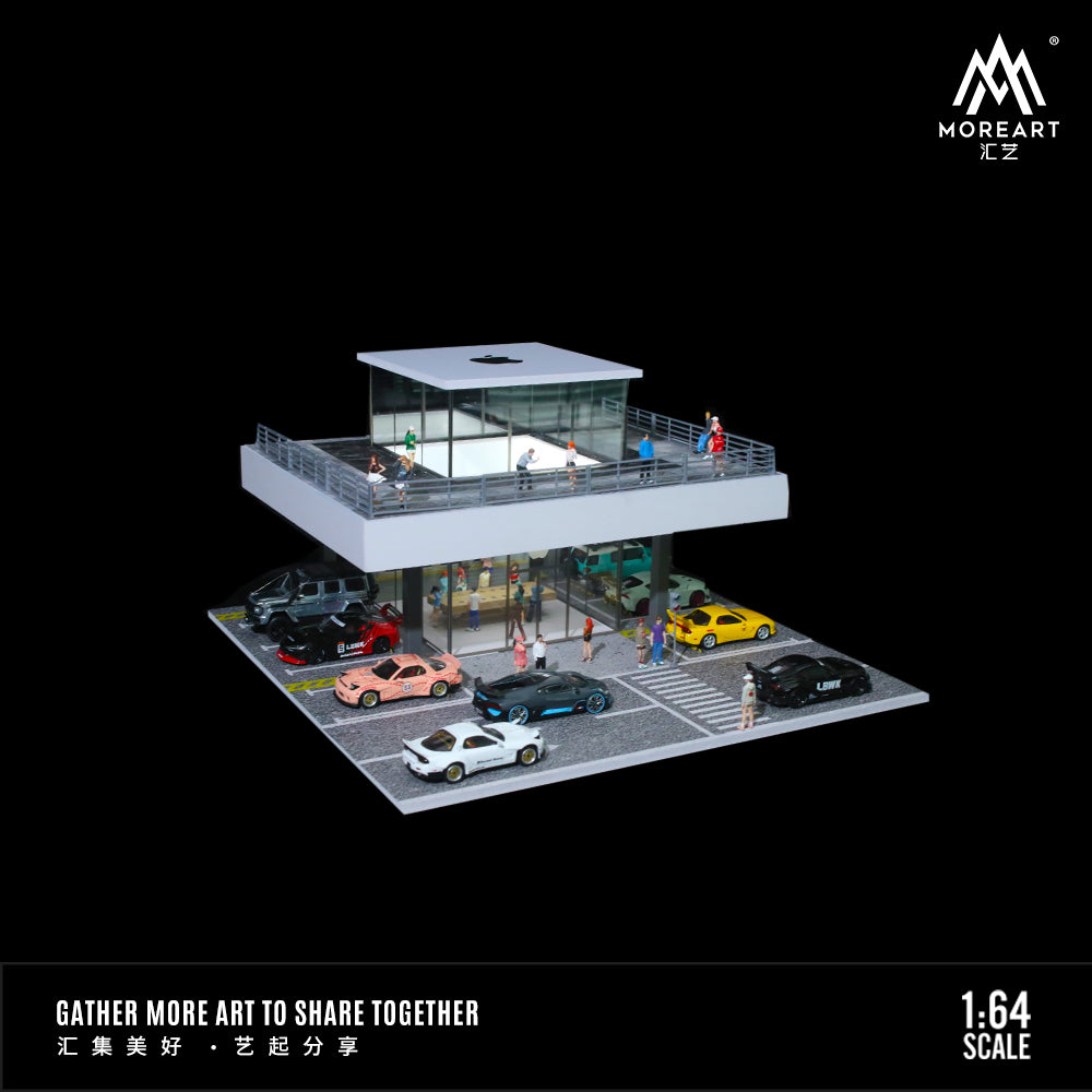 MoreArt 1:64 Apple Store Scene Model LED Lighting Diorama
