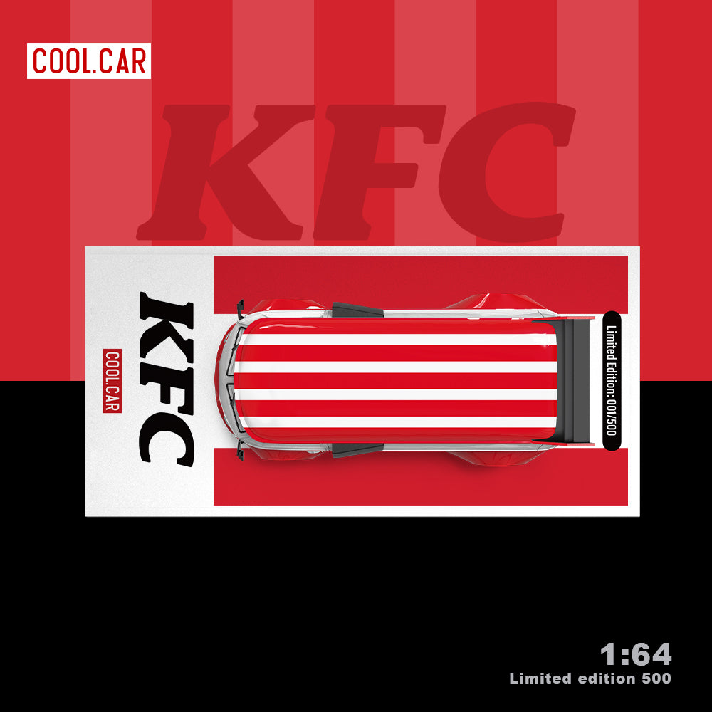 Cool.Car 1/64 Volkswagen Camper Van Kombi T1 KFC Edition with Metal Container