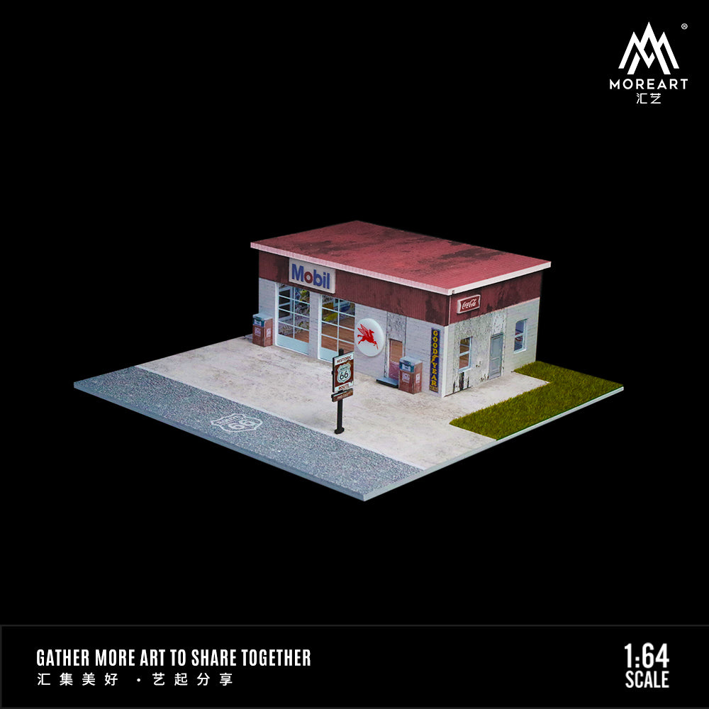 MoreArt 1:64 Route 66 Scene Model American Style LED Lighting Diorama