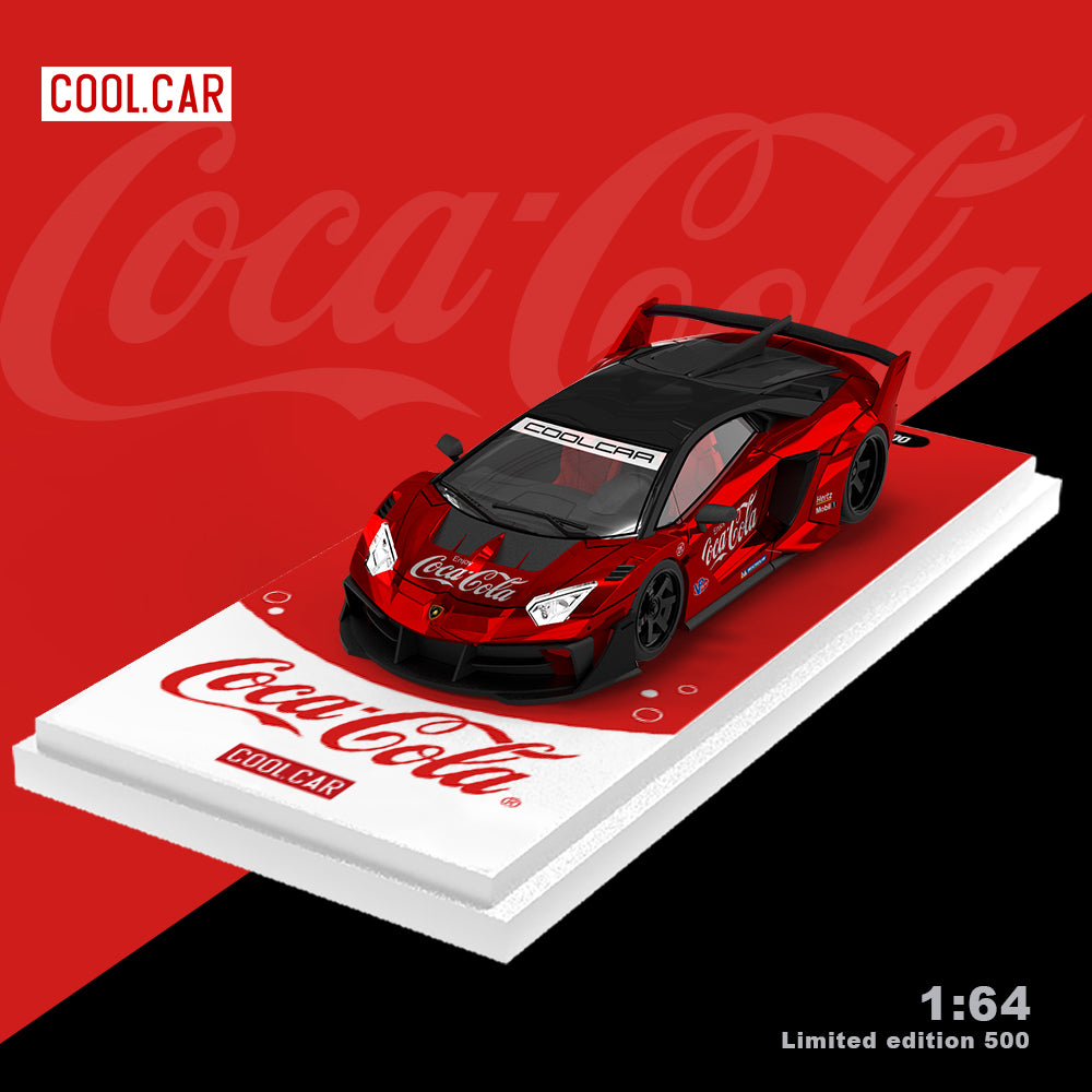Cool.Car 1:64 Lamborghini Aventador GT EVO Coca Cola Red Edition