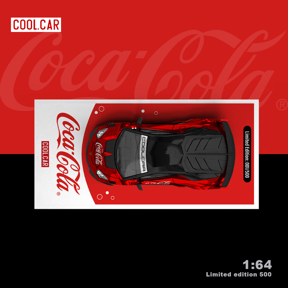 Cool.Car 1:64 Lamborghini Aventador GT EVO Coca Cola Red Edition