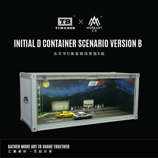 MoreArt x Time Box 1:64 Initial D Container Scenario LED Lighting Diorama Container - Version B
