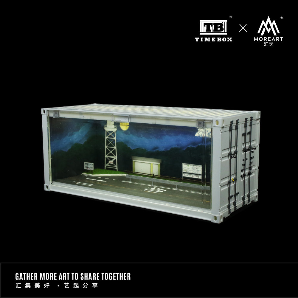MoreArt x Time Box 1:64 Initial D Container Scenario LED Lighting Diorama Container - Version B