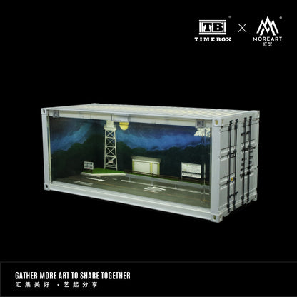 MoreArt x Time Box 1:64 Initial D Container Scenario LED Lighting Diorama Container - Version B