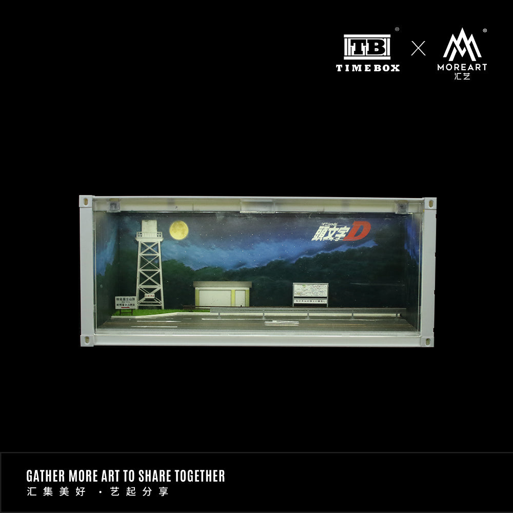MoreArt x Time Box 1:64 Initial D Container Scenario LED Lighting Diorama Container - Version B
