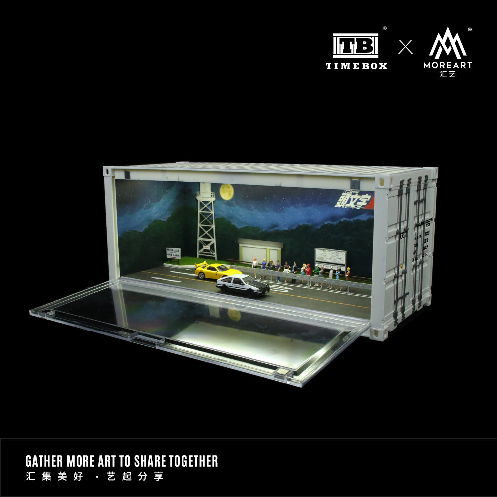 MoreArt x Time Box 1:64 Initial D Container Scenario LED Lighting Diorama Container - Version B