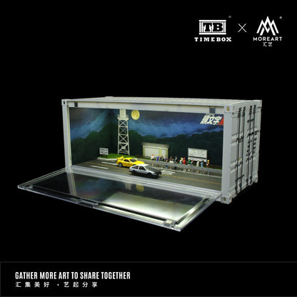 MoreArt x Time Box 1:64 Initial D Container Scenario LED Lighting Diorama Container - Version B