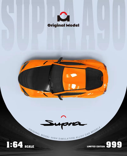 Original Model 1:64 Toyota Supra A90 Fast and Furious 9 Orange and Black
