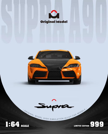 Original Model 1:64 Toyota Supra A90 Fast and Furious 9 Orange and Black