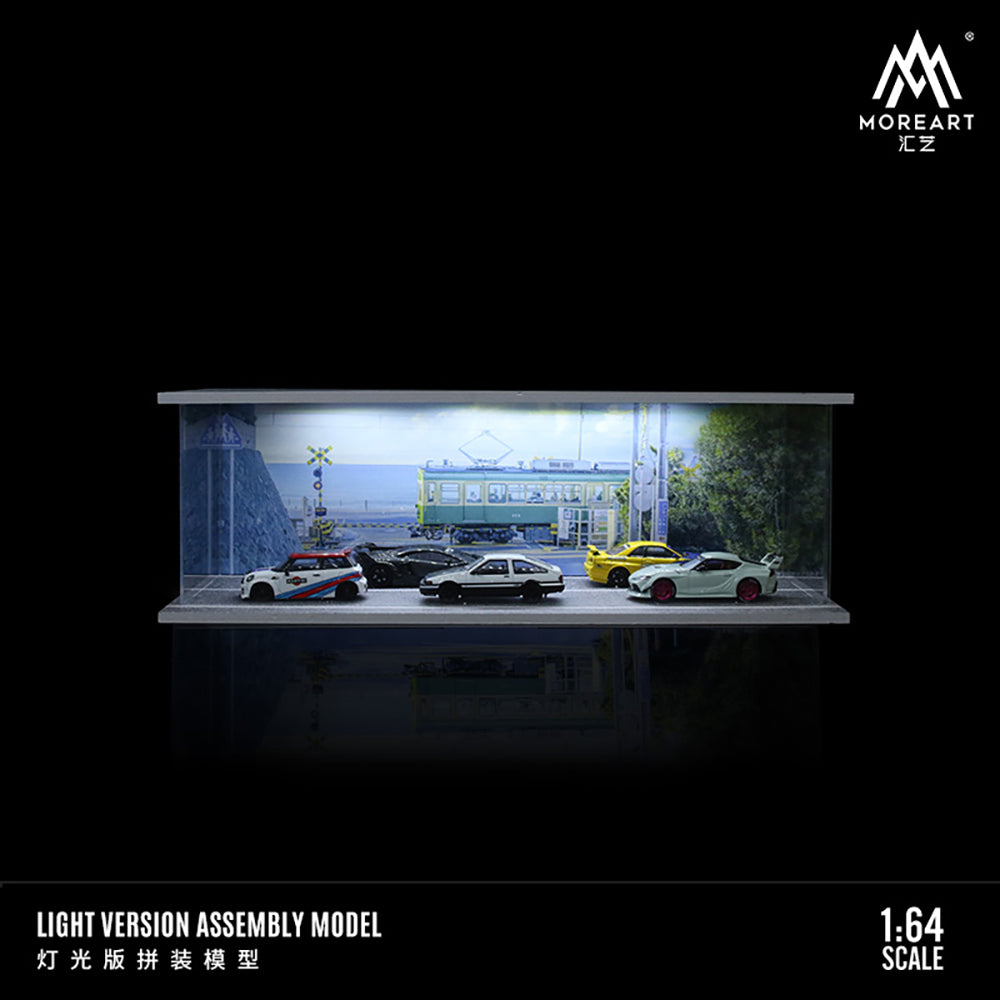 MoreArt 1:64 LED Light Version Assembled Model Scene Diorama Japan Kamakura Station
