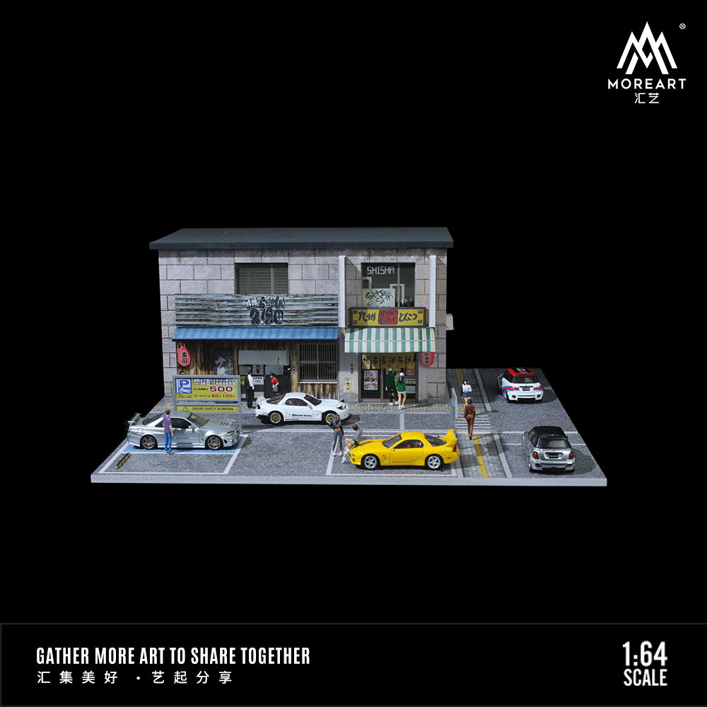 MoreArt 1:64 Kubota Restaurant Scene Model LED Light Diorama