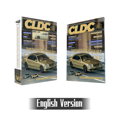 Tarmac Works x CLDC Exclusive Global Mercedes-Benz S-Class Wald GOLD Diecast Car Model with Magazine (English Version)