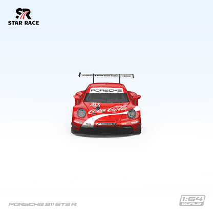 Star Race 1:64 Porsche 911 GT3 Coca Cola Red Edition with Driver Model Figure