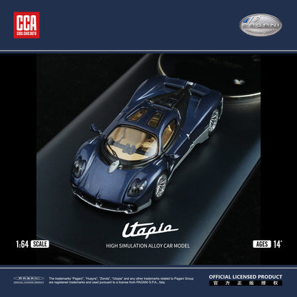 Modern Dream 1:64 Pagani Utopia Official Licensed Dark Blue and Silver