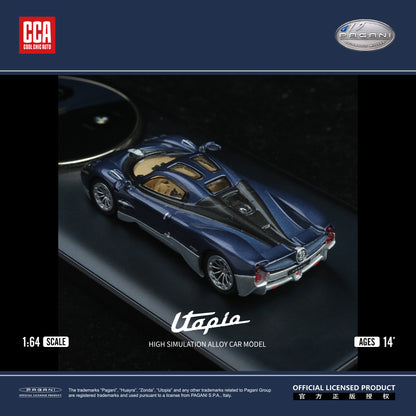 Modern Dream 1:64 Pagani Utopia Official Licensed Dark Blue and Silver