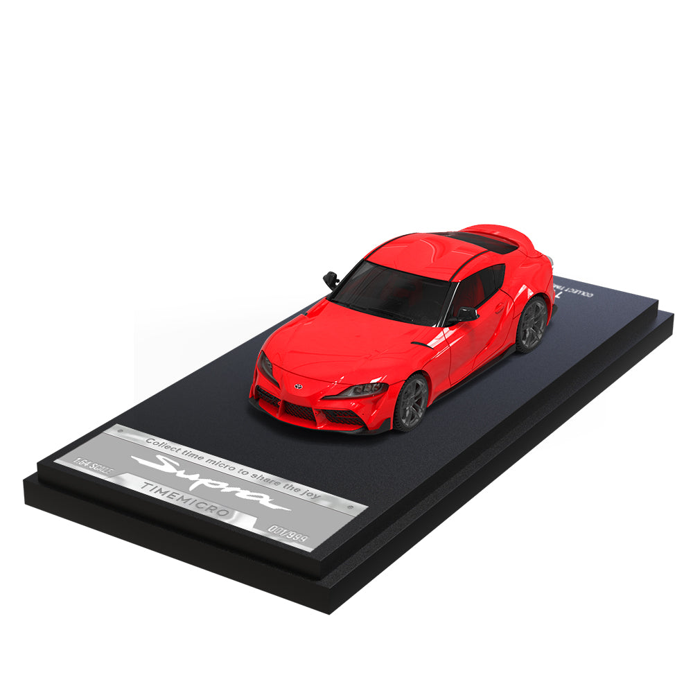 Time Micro 1:64 Toyota Supra A90 Red with Model Girl Figure
