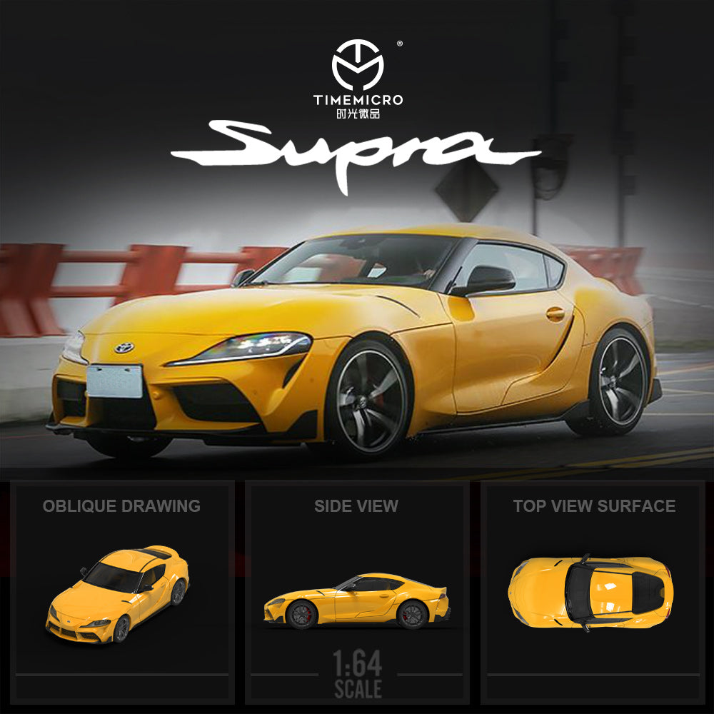 Time Micro 1:64 Toyota Supra A90 Yellow