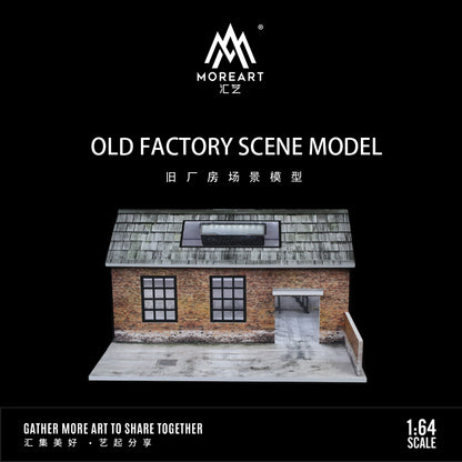 MoreArt 1:64 Old Factory Scene Model LED Light Diorama