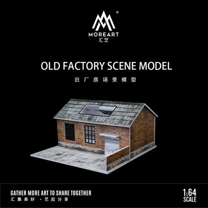 MoreArt 1:64 Old Factory Scene Model LED Light Diorama