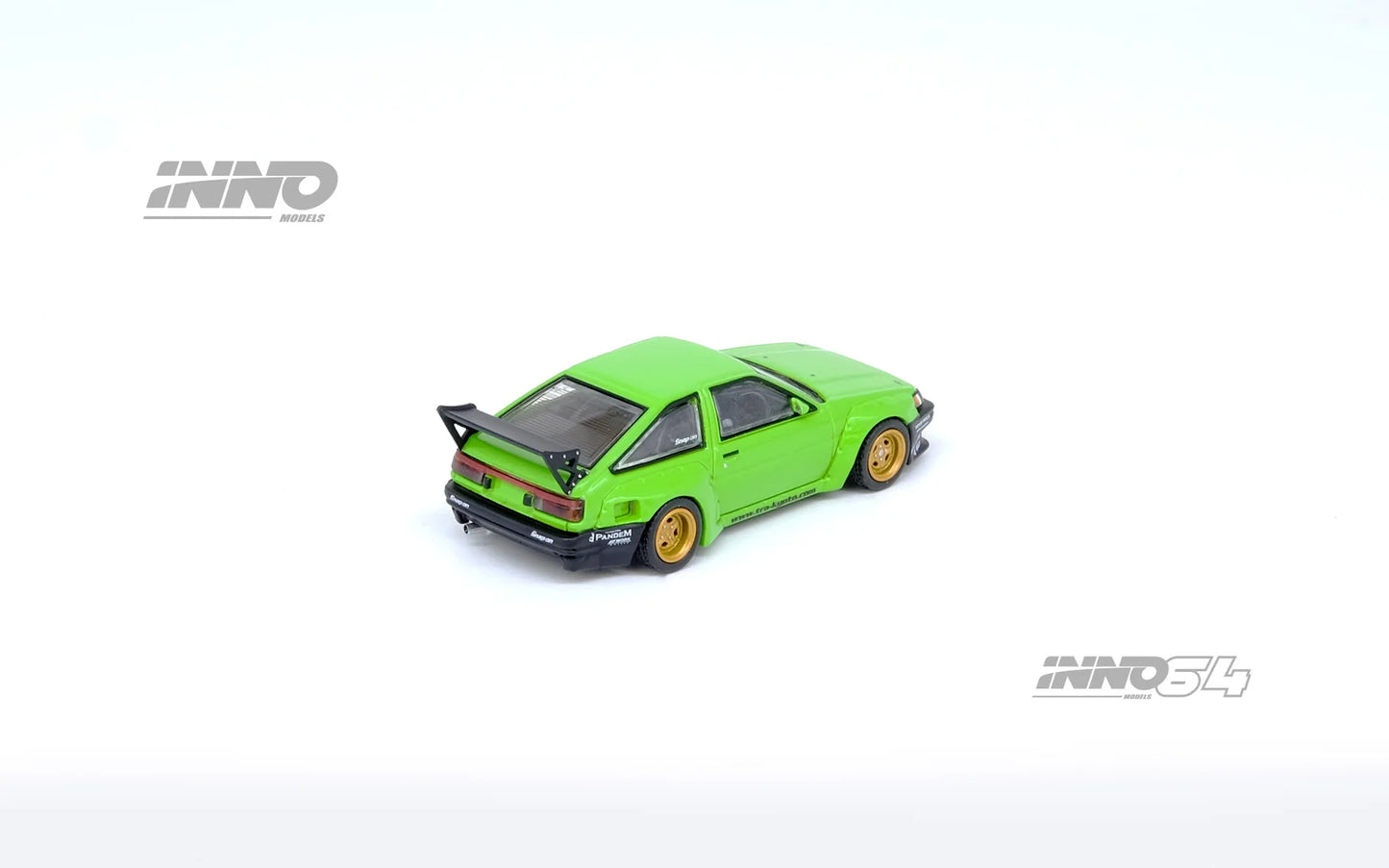 INNO64 1:64 Toyota AE86 Levin PANDAM Rocket Bunny Green (IN64-AE86PL-GRN)