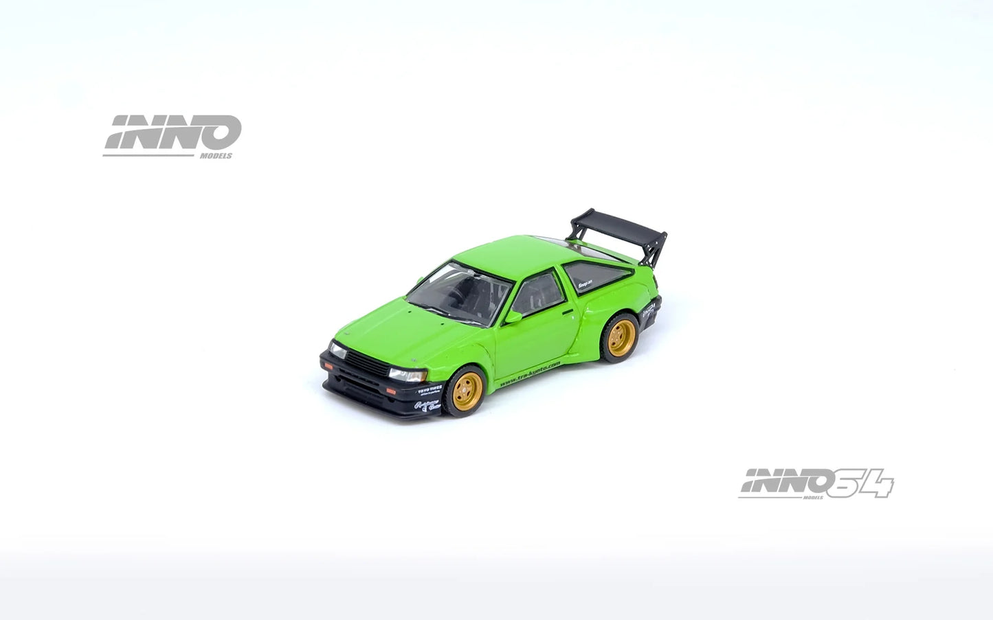 INNO64 1:64 Toyota AE86 Levin PANDAM Rocket Bunny Green (IN64-AE86PL-GRN)