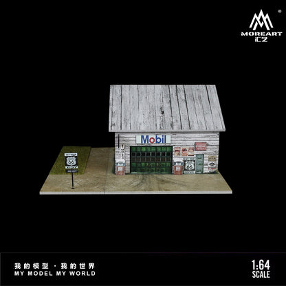 MoreArt 1:64 American Factory Scene Model LED Light Diorama