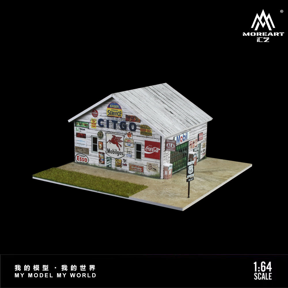 MoreArt 1:64 American Factory Scene Model LED Light Diorama