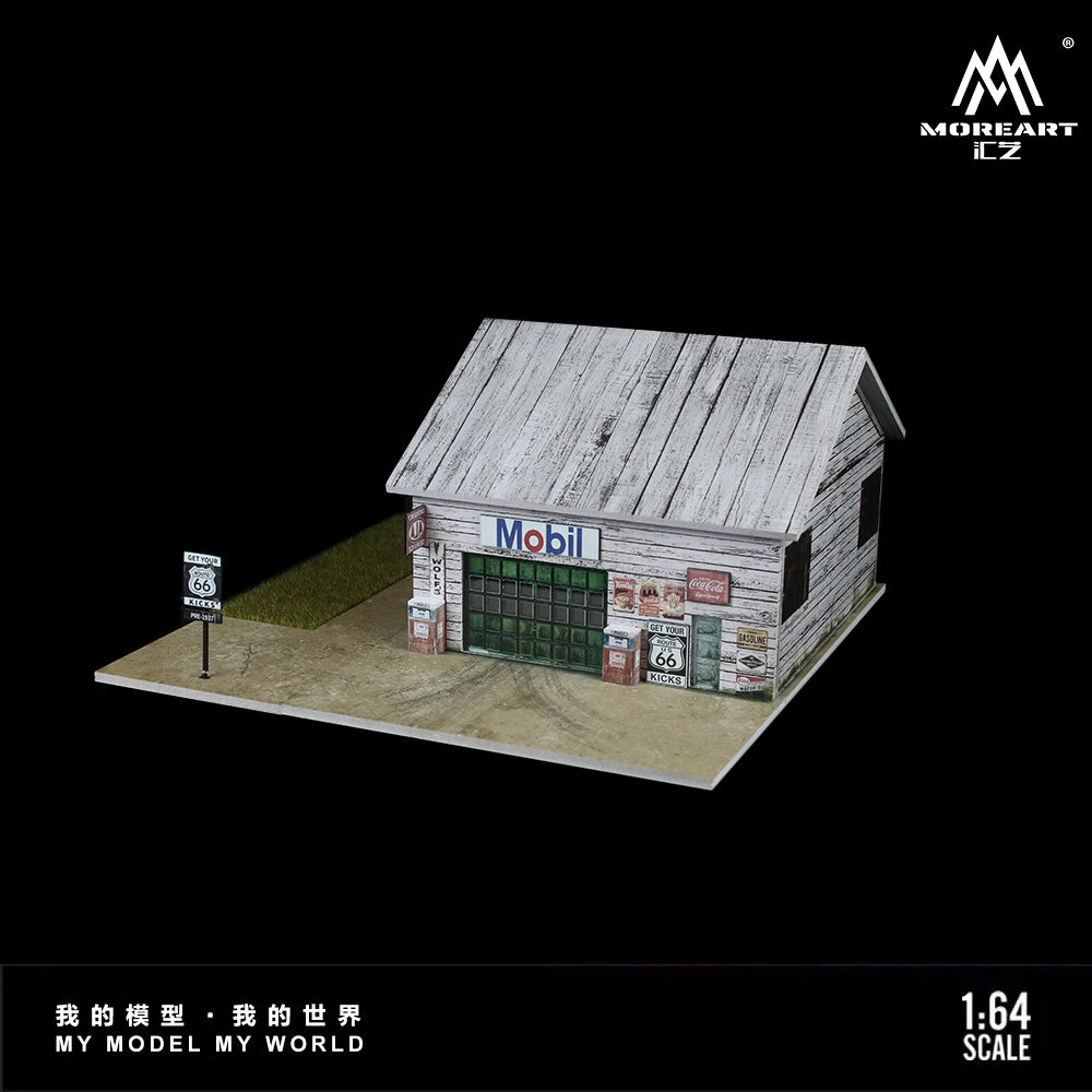 MoreArt 1:64 American Factory Scene Model LED Light Diorama