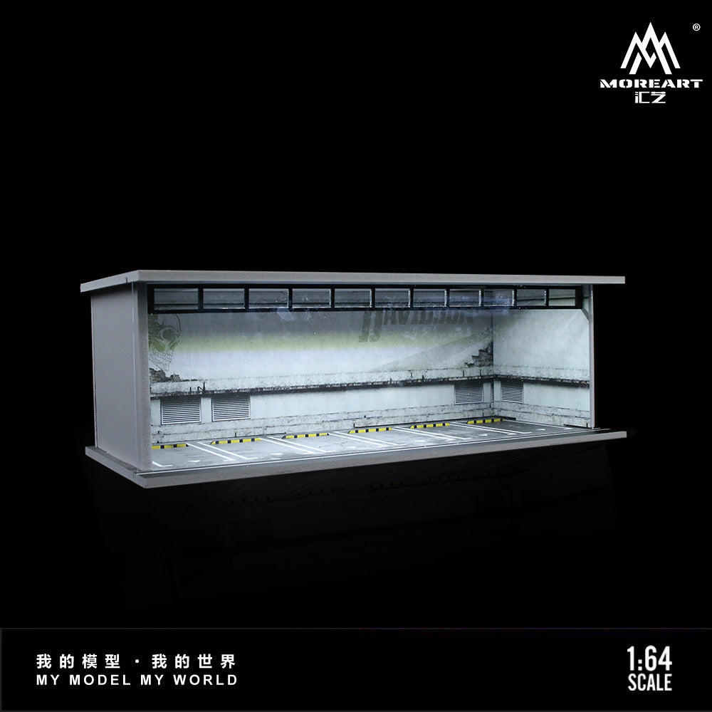 MoreArt 1/64 Car Park Garage Diorama with LED Light- Underground Car Park (57)