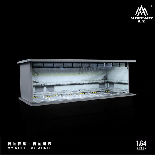MoreArt 1/64 Car Park Garage Diorama with LED Light- Underground Car Park (57)