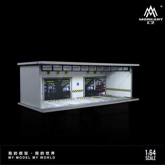 MoreArt 1/64 Car Park Garage Diorama with LED Light- Underground Car Garage (58)