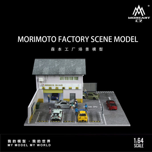 MoreArt 1:64 Morimoto Factory Scene Model LED Light Diorama