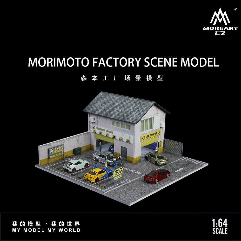MoreArt 1:64 Morimoto Factory Scene Model LED Light Diorama