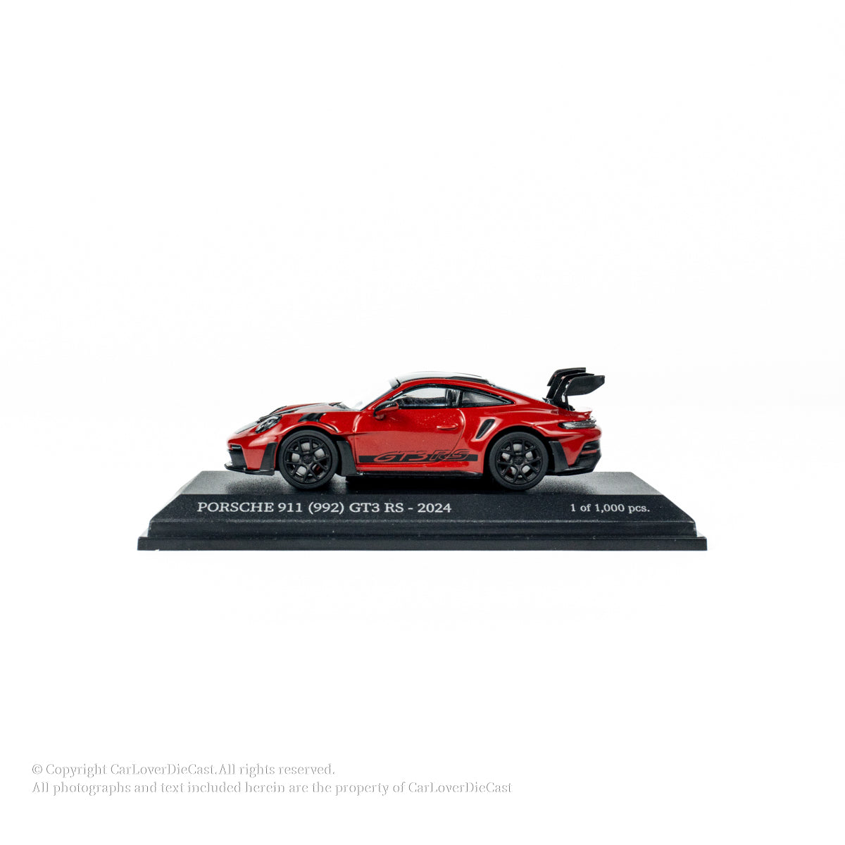 MINICHAMPS 1:64 PORSCHE 911 (992) GT3 RS - 2024 - RED W WEISSACH PACKAGE EXCLUSIVE FOR CLDC