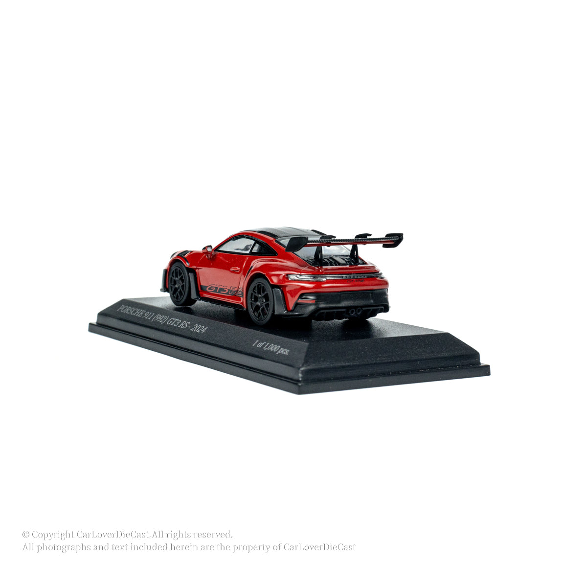 MINICHAMPS 1:64 PORSCHE 911 (992) GT3 RS - 2024 - RED W WEISSACH PACKAGE EXCLUSIVE FOR CLDC