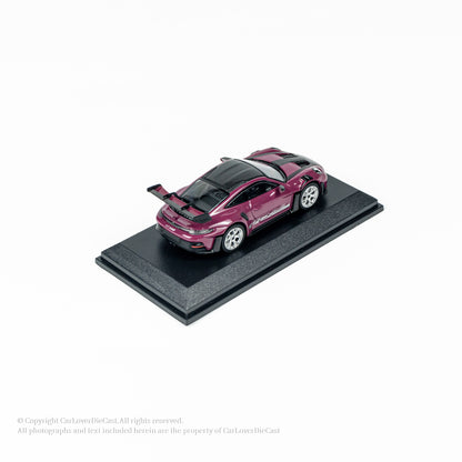 MINICHAMPS 1:64 PORSCHE 911 (992) GT3 RS - 2024 - RUBYSTAR W WEISSACH PACKAGE - EXCLUSIVE FOR CLDC