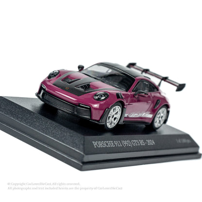 MINICHAMPS 1:64 PORSCHE 911 (992) GT3 RS - 2024 - RUBYSTAR W WEISSACH PACKAGE - EXCLUSIVE FOR CLDC