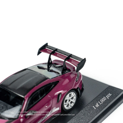 MINICHAMPS 1:64 PORSCHE 911 (992) GT3 RS - 2024 - RUBYSTAR W WEISSACH PACKAGE - EXCLUSIVE FOR CLDC