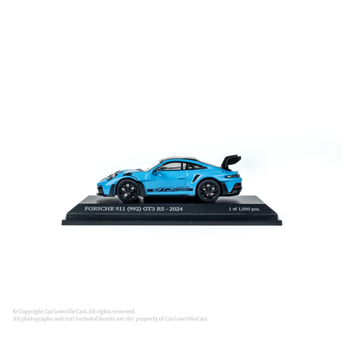 MINICHAMPS 1:64 PORSCHE 911 (992) GT3 RS - 2024 - BLUE W WEISSACH PACKAGE EXCLUSIVE FOR CLDC