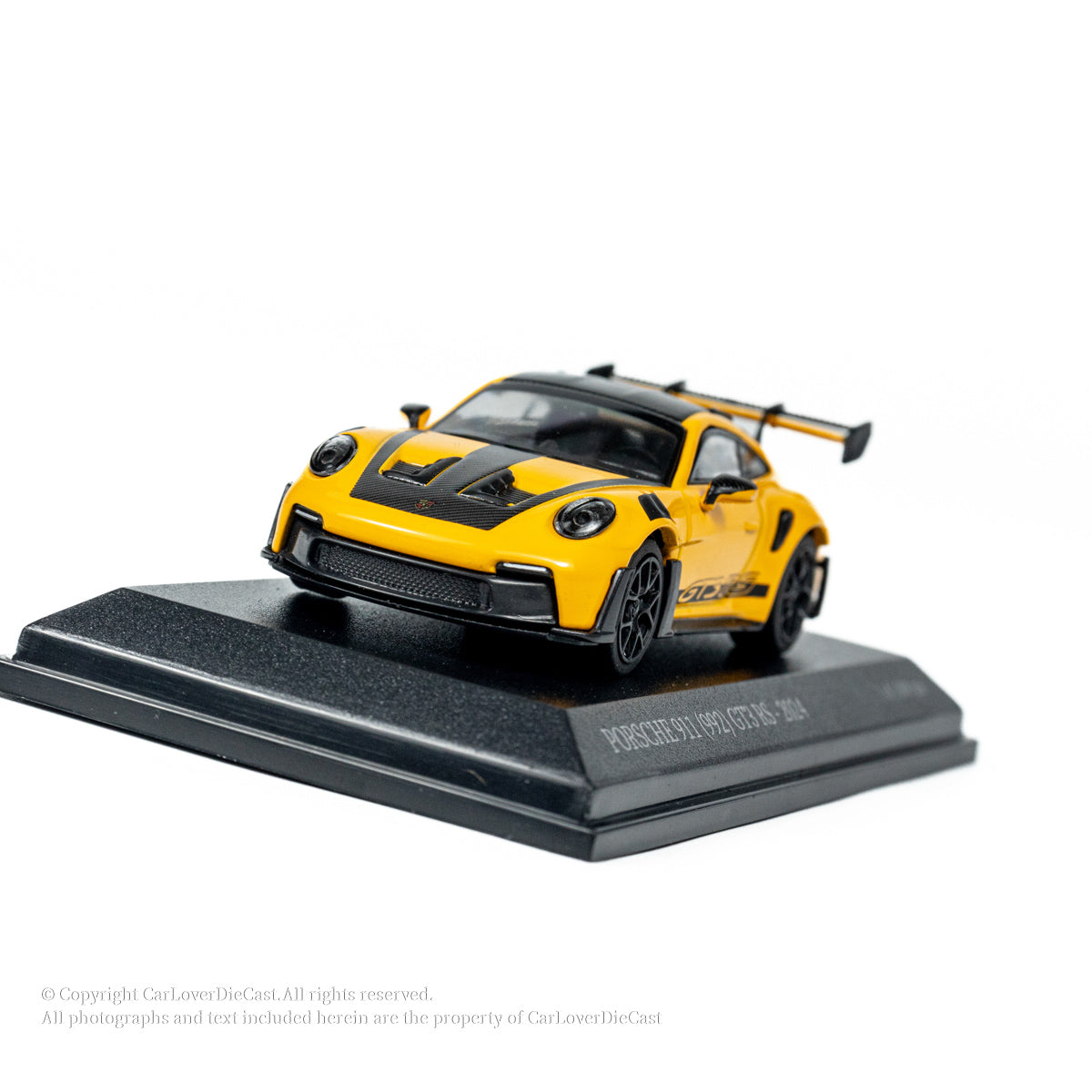 MINICHAMPS 1:64 PORSCHE 911 (992) GT3 RS - 2024 - YELLOW W WEISSACH PACKAGE EXCLUSIVE FOR CLDC