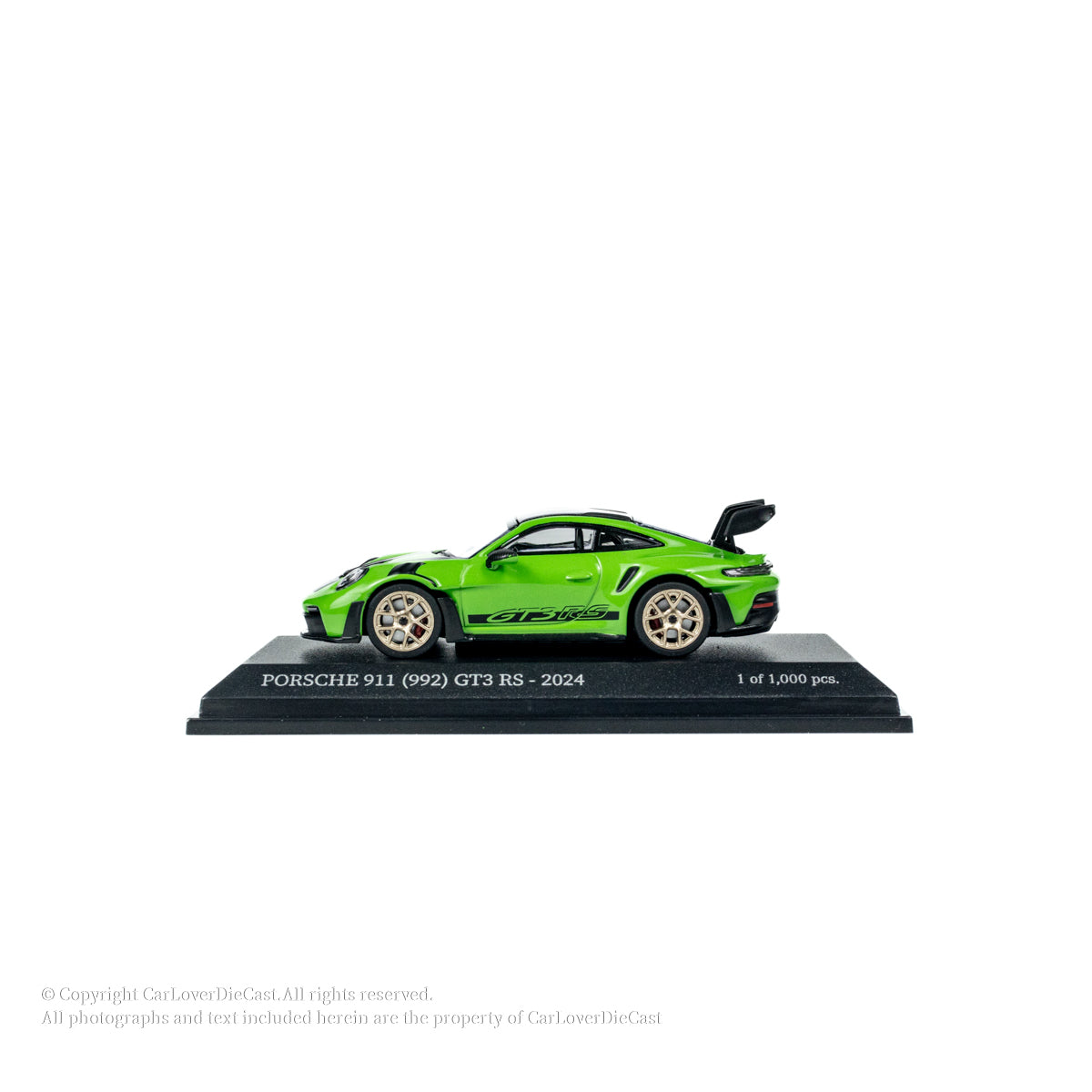 MINICHAMPS 1:64 PORSCHE 911 (992) GT3 RS - 2024 - GREEN W WEISSACH PACKAGE EXCLUSIVE FOR CLDC