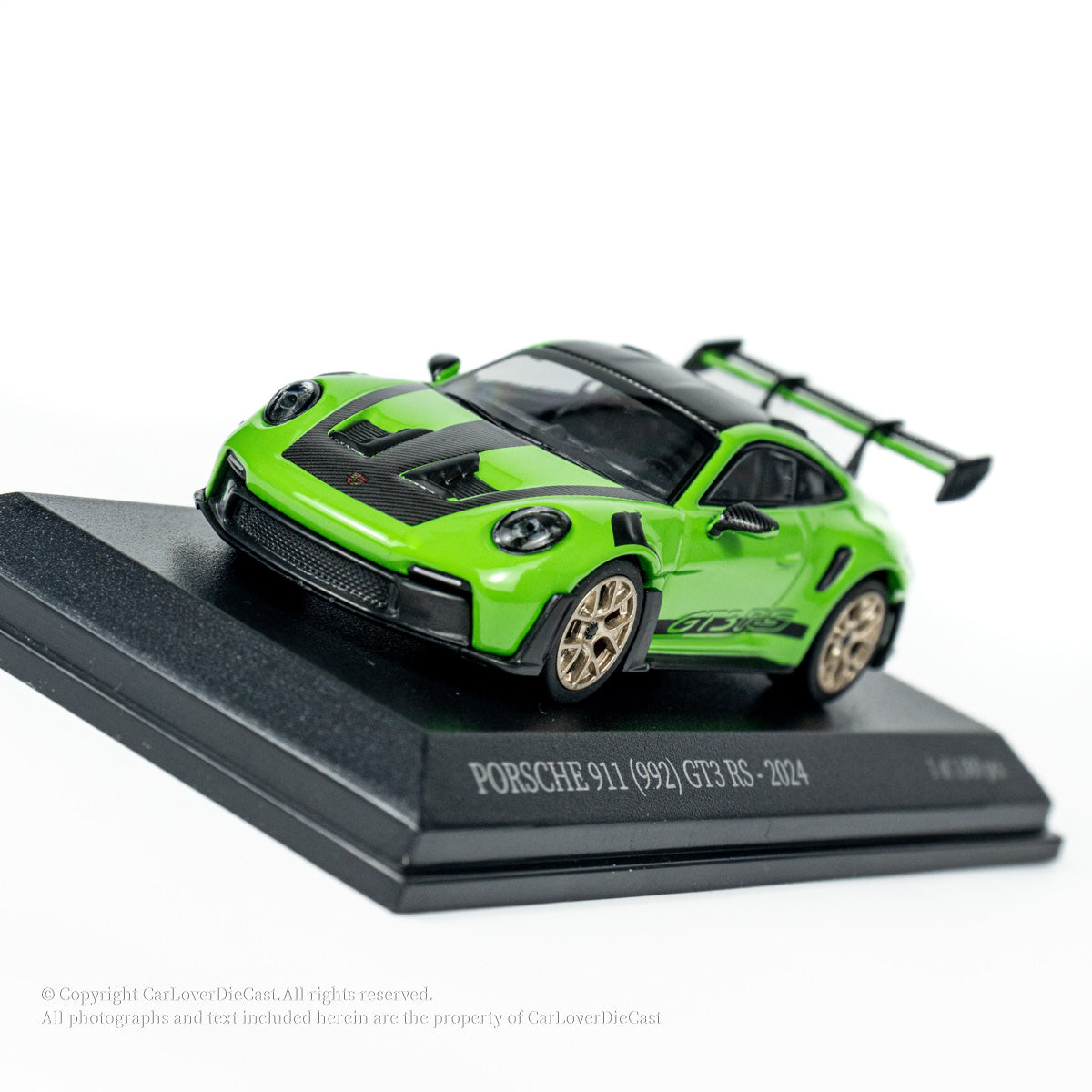 MINICHAMPS 1:64 PORSCHE 911 (992) GT3 RS - 2024 - GREEN W WEISSACH PACKAGE EXCLUSIVE FOR CLDC