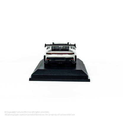 MINICHAMPS 1:64 PORSCHE 911 (992) GT3 RS - 2024 - WHITE W RED DECOR EXCLUSIVE FOR CLDC