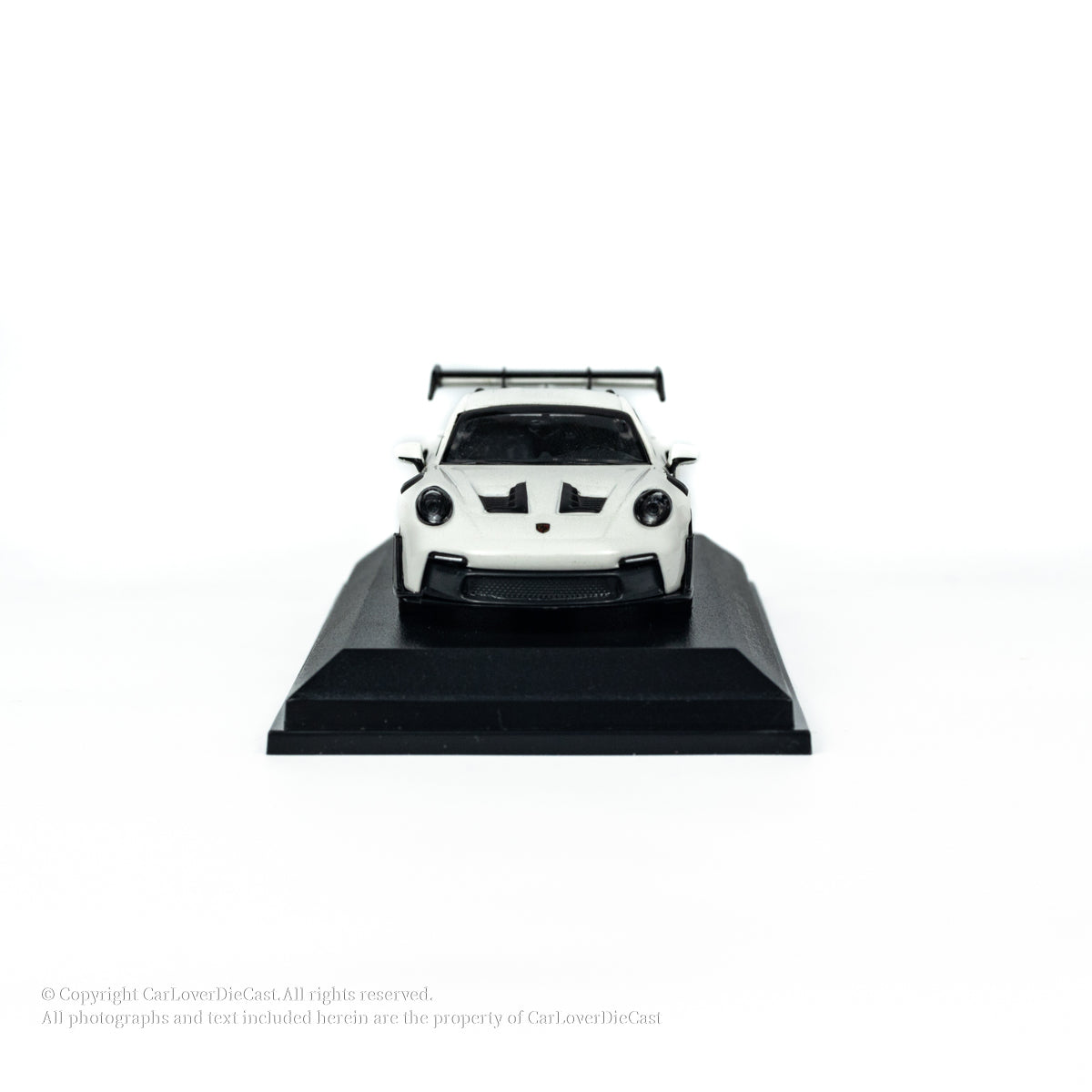 MINICHAMPS 1:64 PORSCHE 911 (992) GT3 RS - 2024 - WHITE W RED DECOR EXCLUSIVE FOR CLDC