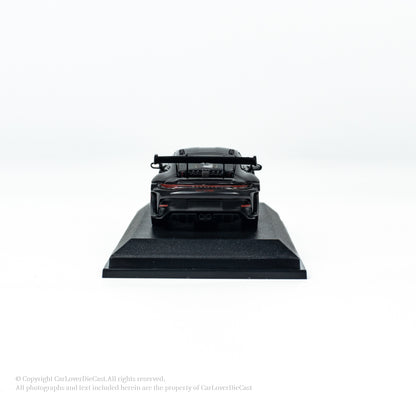 MINICHAMPS 1:64 PORSCHE 911 (992) GT3 RS - 2024 - GREY W RED DECOR - EXCLUSIVE FOR CLDC