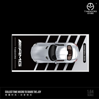 Time Micro 1/64 Hino H300 Flat bed Transport Trailer Truck Extendable Flat Bed IWC Racing Edition + Mercedes-Benz SLS + Model Girl Figure Full Set