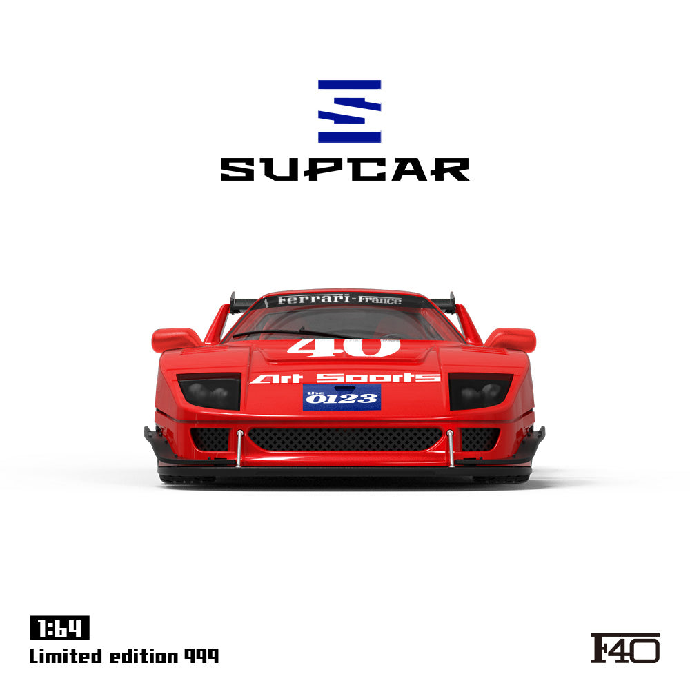 Supcar 1:64 Ferrari F40 Red #40 Edition in Premium Box Packaging