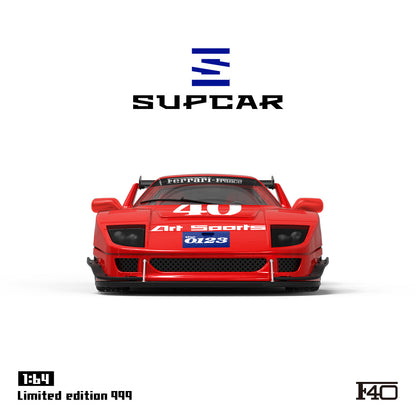 Supcar 1:64 Ferrari F40 Red #40 Edition in Premium Box Packaging