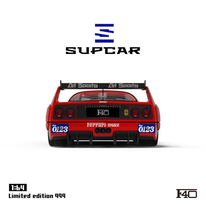Supcar 1:64 Ferrari F40 Red #40 Edition in Premium Box Packaging