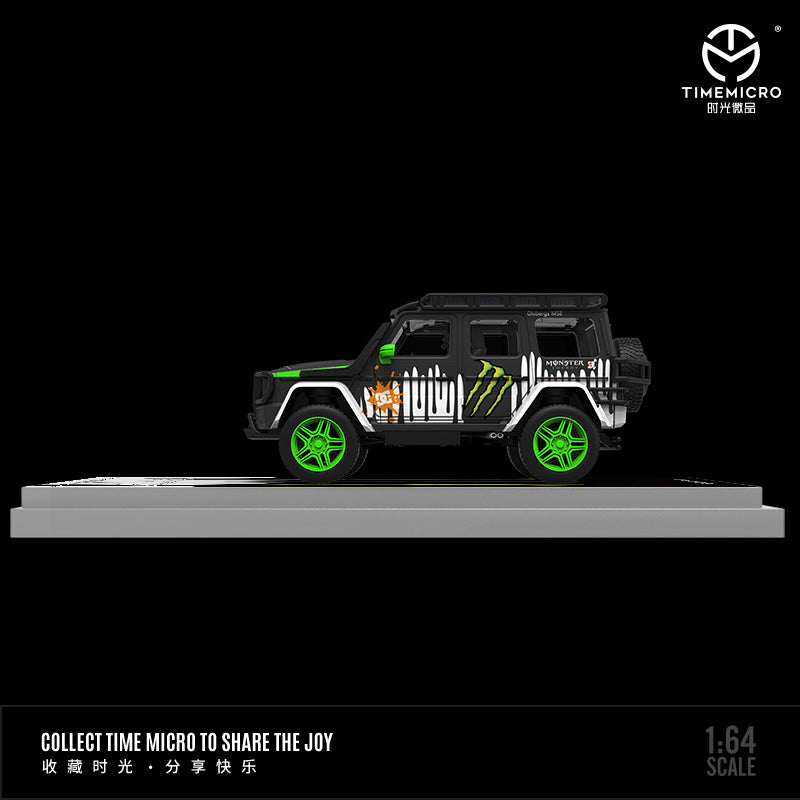 Time Micro 1:64 Mercedes Benz G-Class G550 Monster Energy Edition with Model Girl Figure